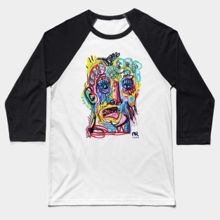 crazy face Baseball T-Shirt